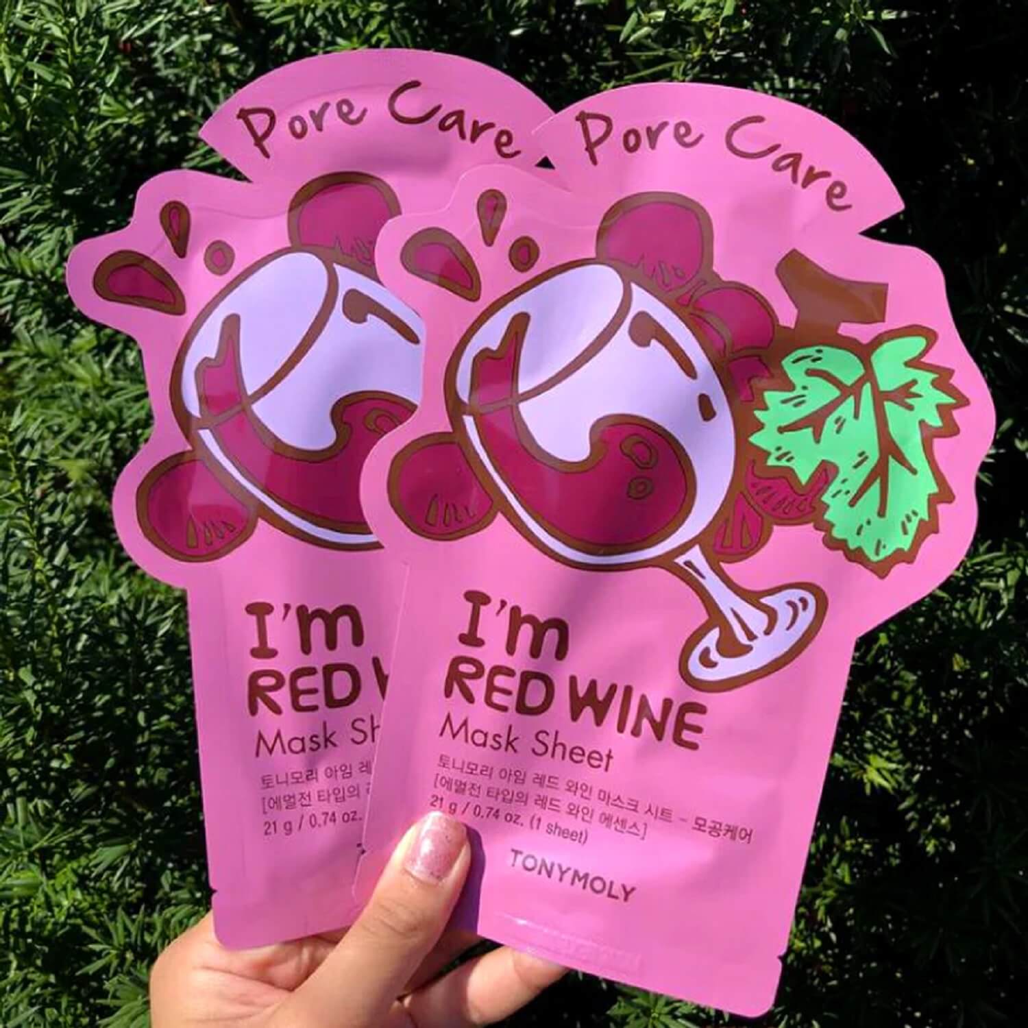 I AM REAL RED WINE MASK SHEET-PORE CARE